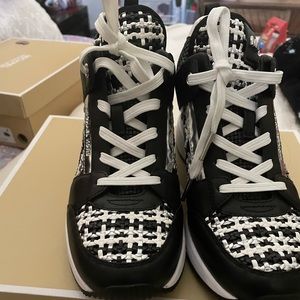 Michael Kors Black and White trainers